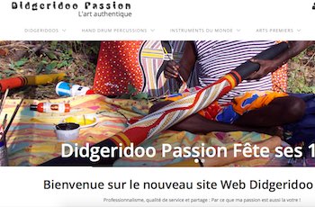 Capture ecran du site didgeridoo-passion.com