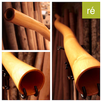 photo du premier didgeridoo en Ré fabriqué par Alex !