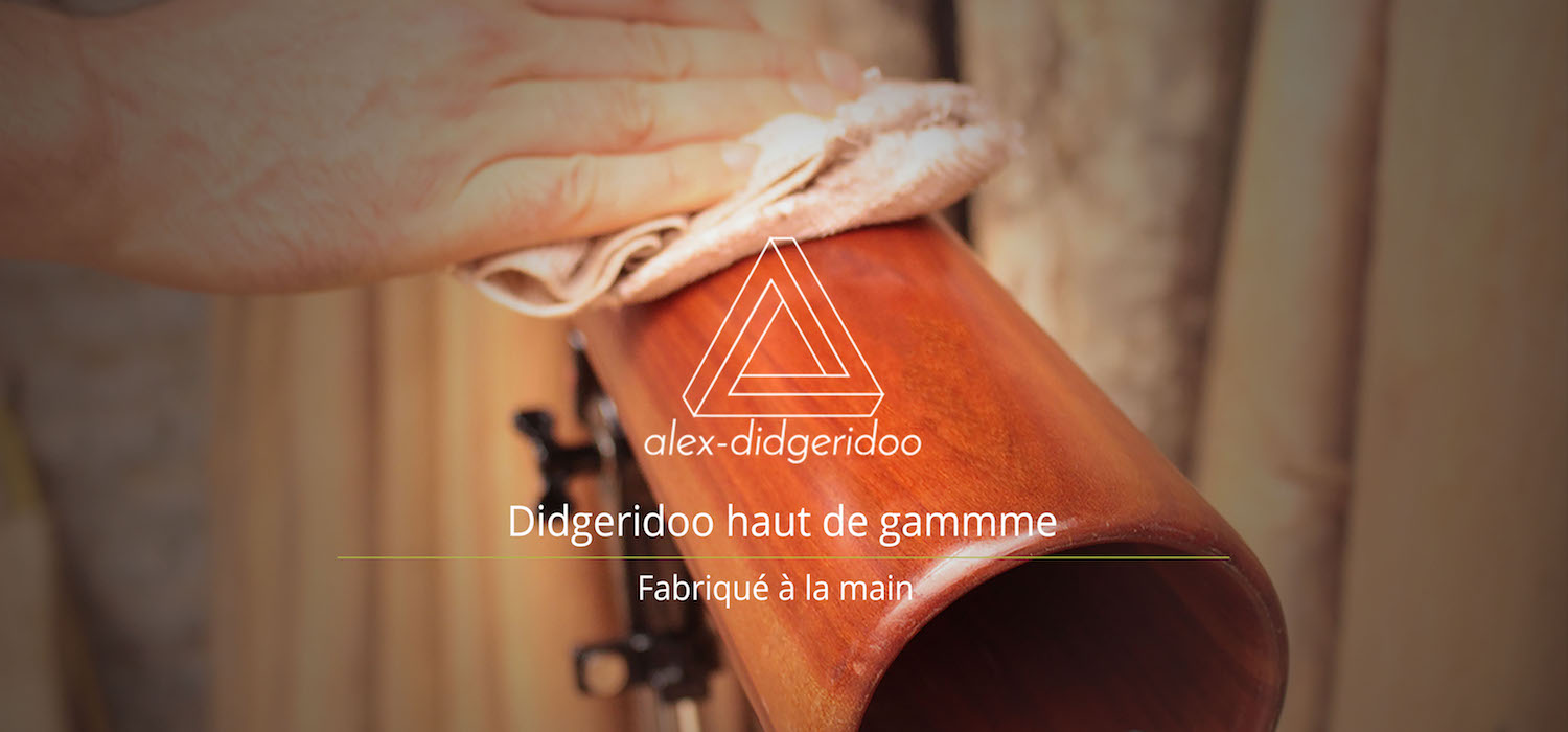 Photo d'un alex didgeridoo, didgeridoo haut de gamme, fabriqué à la main